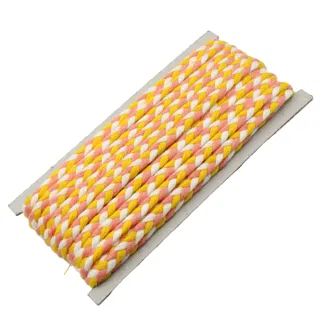 Golden Yellow, Powder Pink and White Choti Braid sample, design MT-21E05FD3, view 7