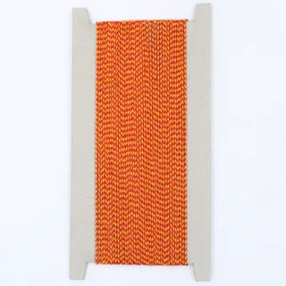 Yellow and Red Braided Cord, Fine Stripe sample, design MT-6E35FE33, view 2