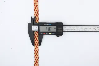 Red and Pale Yellow Diamond Flat Drawstring Cord sample, design MT-E7D3E97B, view 6