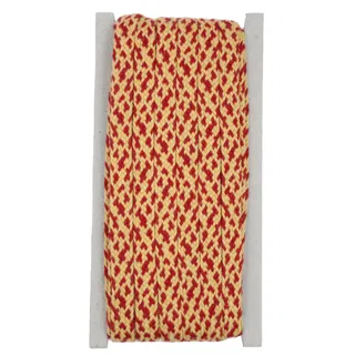 Red and Pale Yellow Diamond Flat Drawstring Cord sample, design MT-E7D3E97B, view 8