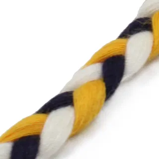 Golden Yellow, White and Navy Black Choti Braid sample, design MT-CEFCEF0C, view 8