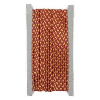 Brick Red and Yellow Choti Braid sample, design MT-EE5F5416, view 5