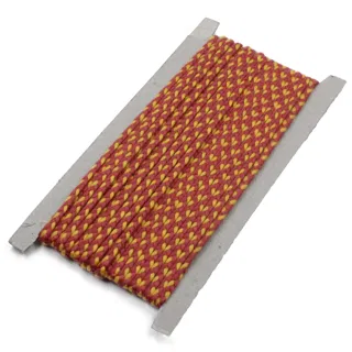 Brick Red and Yellow Choti Braid sample, design MT-EE5F5416, view 6