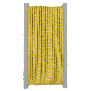 Bright Yellow and Silver Metallic Choti Braid sample, design MT-3C7E6617, view 6