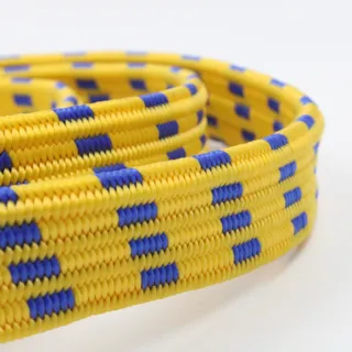 Yellow and Blue Flat Bungee Cord with Hooks sample, design MT-7D2FDFB4, view 2
