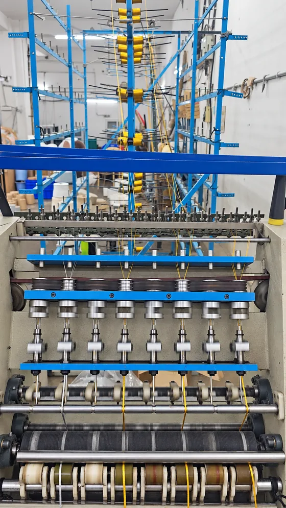 Yarn feed and cord machinery in our Jaipur factory