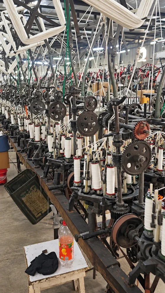Rows of factory machinery in our Jaipur factory