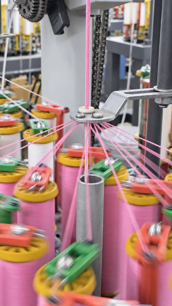 Pink thread convergence in our Jaipur factory
