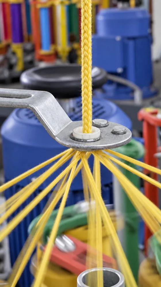 Yellow thread convergence in our Jaipur factory