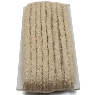 Flat Braided Jute Twine, 4mm to 10mm