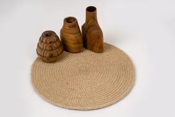 Braided Jute Round Placemats in 6 Colours, 33 cm, photo 2