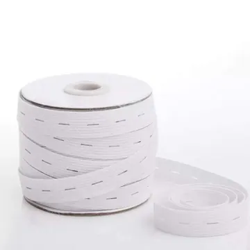 Flat Knitted Buttonhole Elastic, 0.75 and 1 Inch