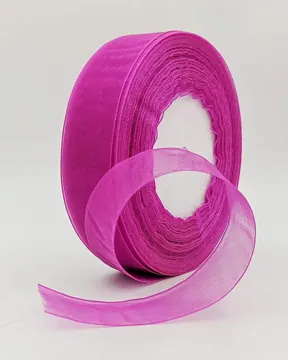 Transparent Organza Ribbon, 12 mm and 24 mm, photo 6