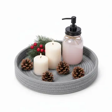 Round Rope Serving Tray, 10x10 Inch, photo 14