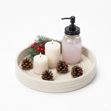 Round Rope Serving Tray, 10x10 Inch, photo 16
