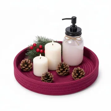 Round Rope Serving Tray, 10x10 Inch, photo 8