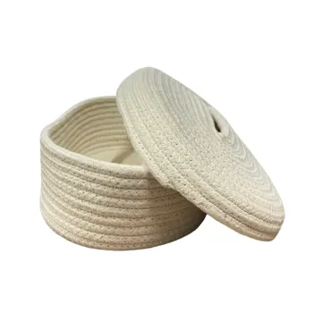 Rectangular Jute and Polycotton Tissue Box Holder, 7 Designs, photo 5