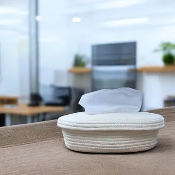 Rectangular Jute and Polycotton Tissue Box Holder, 7 Designs, photo 8