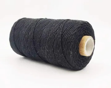 Kala Dhaga Black Twisted Cotton Cord, 2mm