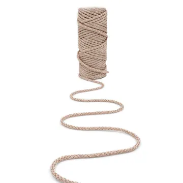 Knitted Round Macrame Cord, 2mm to 8mm