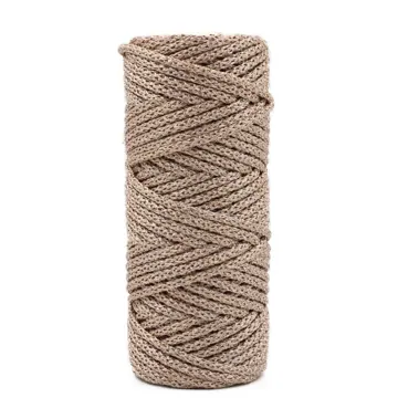 Knitted Round Macrame Cord, 2mm to 8mm, photo 3