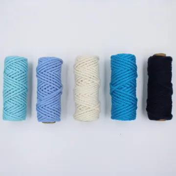 4 mm 3-Ply Twisted Cotton Macrame Cord, Set of 5 Rolls, photo 9