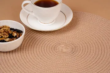 Machine-Braided Jute Round Placemats, 33 cm, photo 2
