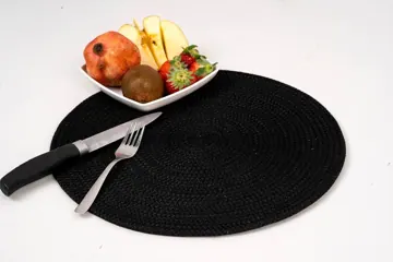 Machine-Braided Jute Round Placemats, 33 cm, photo 7