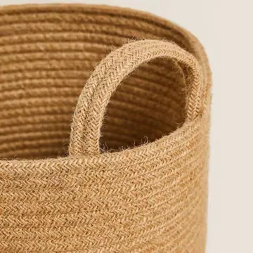 Foldable Cotton Rope Basket in Small, Medium and Large, photo 2