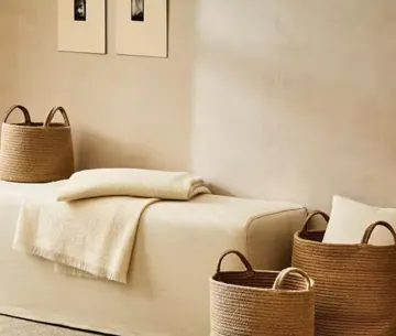 Foldable Cotton Rope Basket in Small, Medium and Large, photo 3