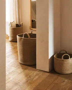 Foldable Cotton Rope Basket in Small, Medium and Large, photo 5
