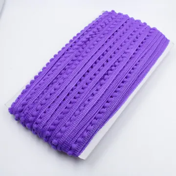 Cotton and Polyester Pom Pom Lace with Mini Bobble Fringe, photo 13