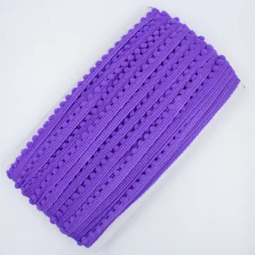 Cotton and Polyester Pom Pom Lace with Mini Bobble Fringe, photo 14