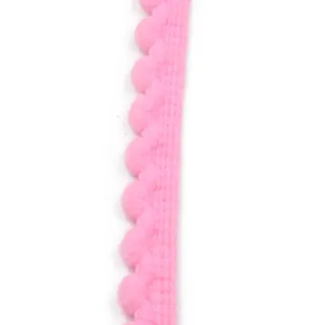 Cotton and Polyester Pom Pom Lace with Mini Bobble Fringe, photo 3