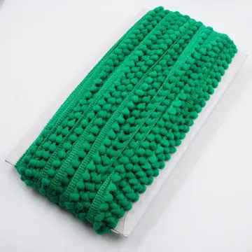 Cotton and Polyester Pom Pom Lace with Mini Bobble Fringe, photo 5