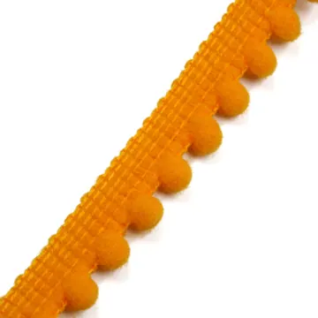 Cotton and Polyester Pom Pom Lace with Mini Bobble Fringe, photo 8