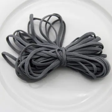 Tubular Knitted Spandex Elastic, 1.5 to 6 mm