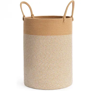 Collapsible Cotton Rope Basket, 30 x 15 cm, photo 2