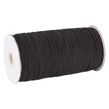 Flat Braided Polyester Elastic Cord, 3.5mm and 6mm, photo 2