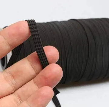 Flat Braided Polyester Elastic Cord, 3.5mm and 6mm, photo 3