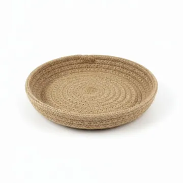 Braided Jute Plant Saucers, Set of 6, 4 to 12 Inch