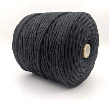 Single Strand Cotton Macrame Cord, 3 mm and 4 mm, photo 2