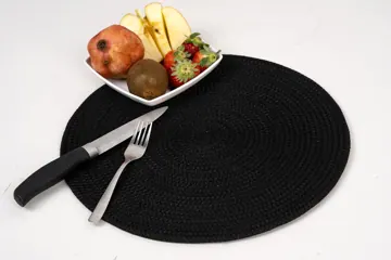 Braided Polyester Round Placemats, 1, 4 or 6 Pieces, photo 2