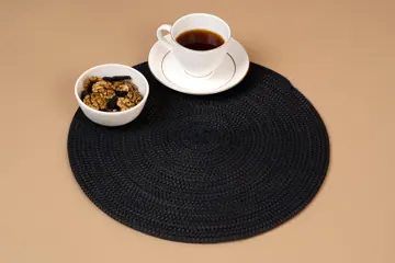 Braided Polyester Round Placemats, 1, 4 or 6 Pieces, photo 3