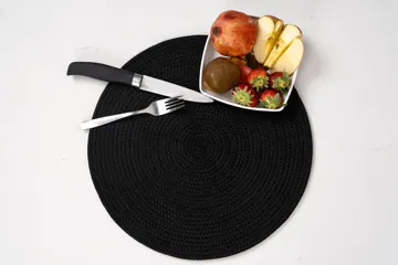 Braided Polyester Round Placemats, 1, 4 or 6 Pieces, photo 6
