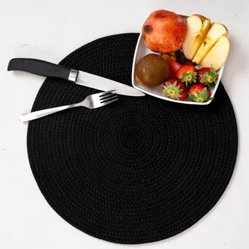 Braided Polyester Round Placemats, 1, 4 or 6 Pieces, photo 7