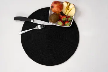 Braided Polyester Round Placemats, 1, 4 or 6 Pieces, photo 9