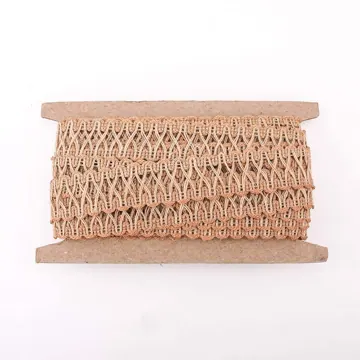 Brown Jute Lace Border, 10 or 25 Metres