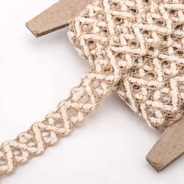 Brown Jute Lace Border, 10 or 25 Metres, photo 12