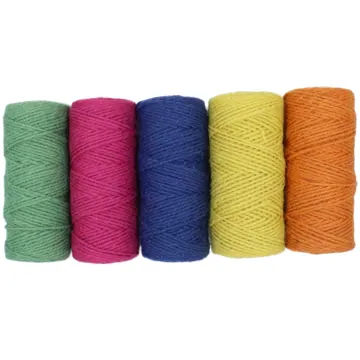 Twisted Coloured Jute Twine, 1.5mm to 5mm, photo 10